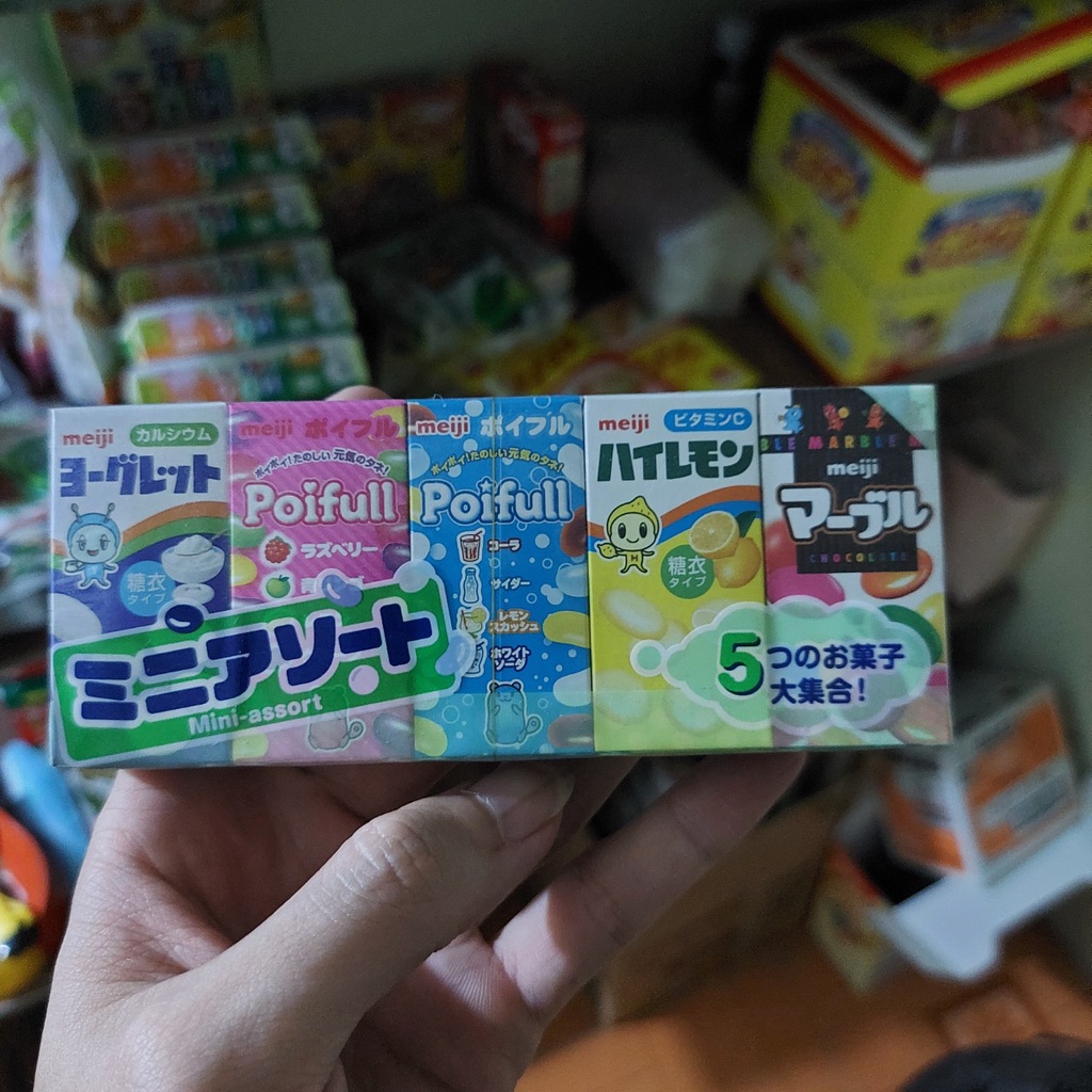 Sữa chua khô Meiji Nhật Bản vỉ 5 hộp cho bé (date 07/11/2022)