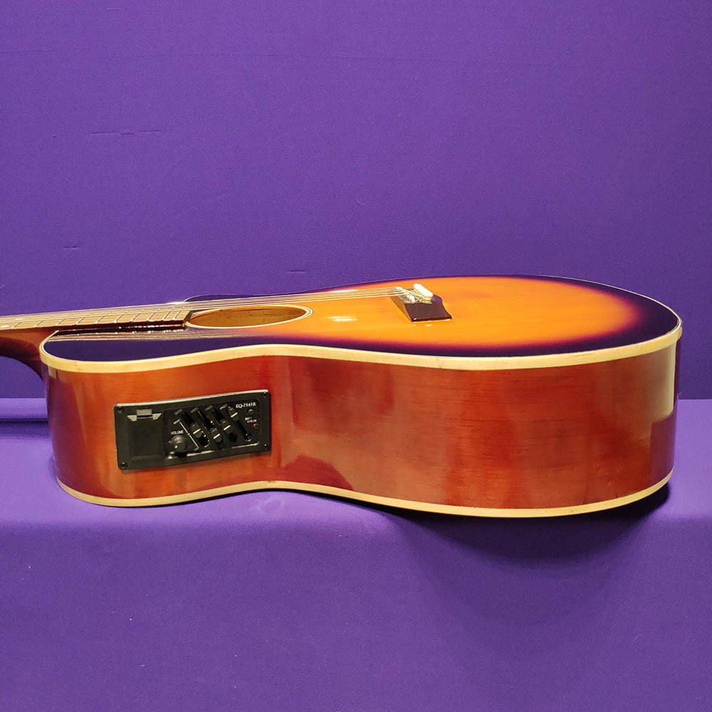 Đàn guitar acoustic SV-A102 có EQ găn loa biểu diễn - Tặng bao da, sách, phím, dây 1,2, capo, lục giác, dây jack 3m
