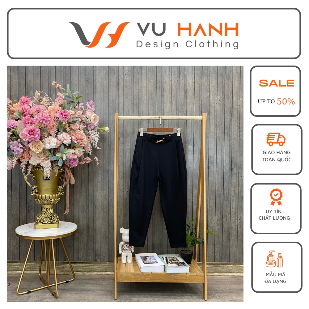 Quần umi baggy đai vàng mặt người | Shop Vũ Hạnh