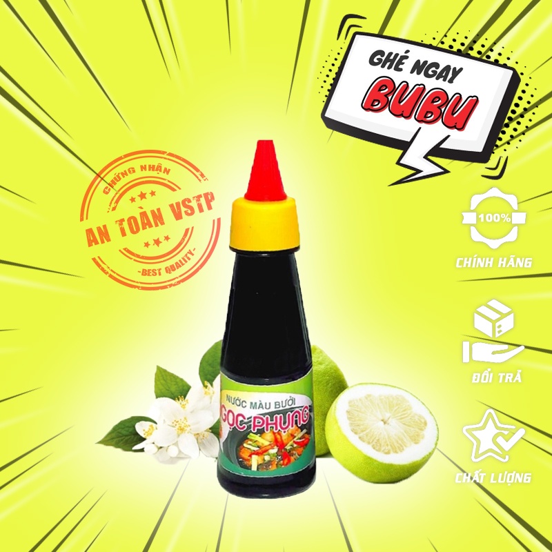 Nước màu bưởi chai nhựa 130g