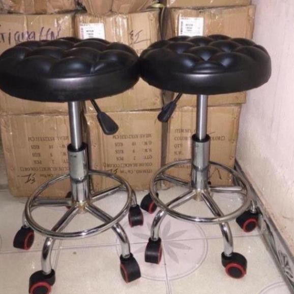 [Thanh lý xả kho] Ghế xoay 360 độ, ghế spa tựa và không tựa dùng trong spa, phun xăm loại da tốt | BigBuy360 - bigbuy360.vn