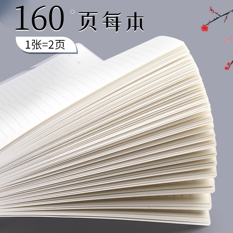 Sổ Tay Ghi Chú Khổ A5 / b5 Bìa Dày Trong Suốt Họa Tiết Kẻ Sọc Đơn Giản Phong Cách muji Retro Hàn Quốc