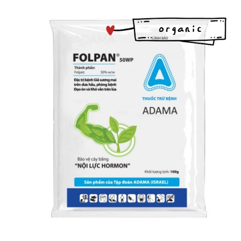 Thuốc trừ bệnh hại Folpan-gói 100g