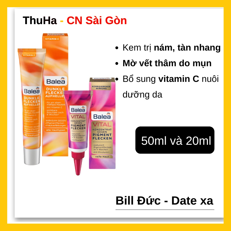 Kem nám Balea ⚡Freeship⚡ Kem tàn nhang Đức