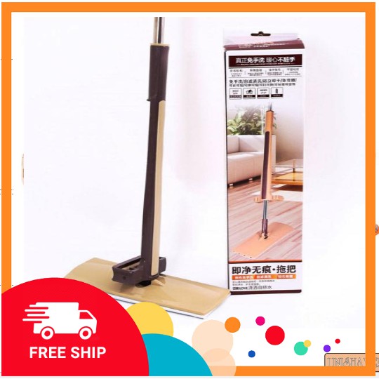 Cây lau nhà vắt phẳng thông minh xoay 360 độ thiết kế thông minh với đầu lau sàn hình chữ nhật tạo nên lực ly tâm lớn