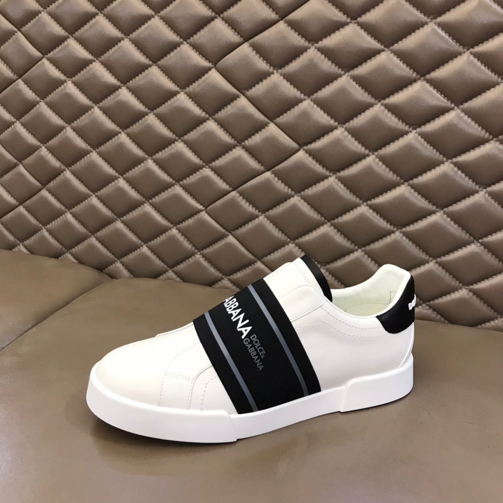 Giày sneakers nam cao cấp da thật Dolce&Gabbana D&G thiết kế trẻ trung mang phong cách thể thao, năng động
