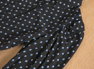 Đầm sơ mi chấm bi tay lỡ bo Primark