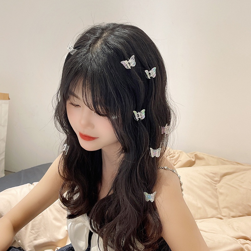 1 Kẹp Tóc Hình Bướm Mini Nhiều Màu Sắc Dành Cho Nữ