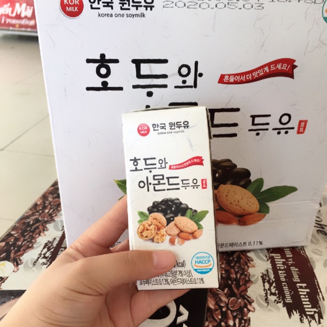 Sữa Óc chó, hạnh nhân, đậu đen Hàn Quốc dùng được cho người Tiểu Đường, béo phì