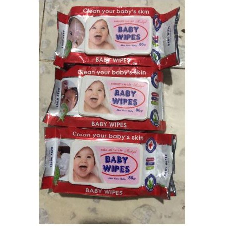 Combo 5 gói Khăn ướt Baby (80g)