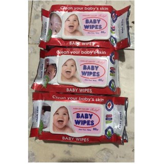 Combo 5 gói Khăn ướt Baby Wipes (80g)