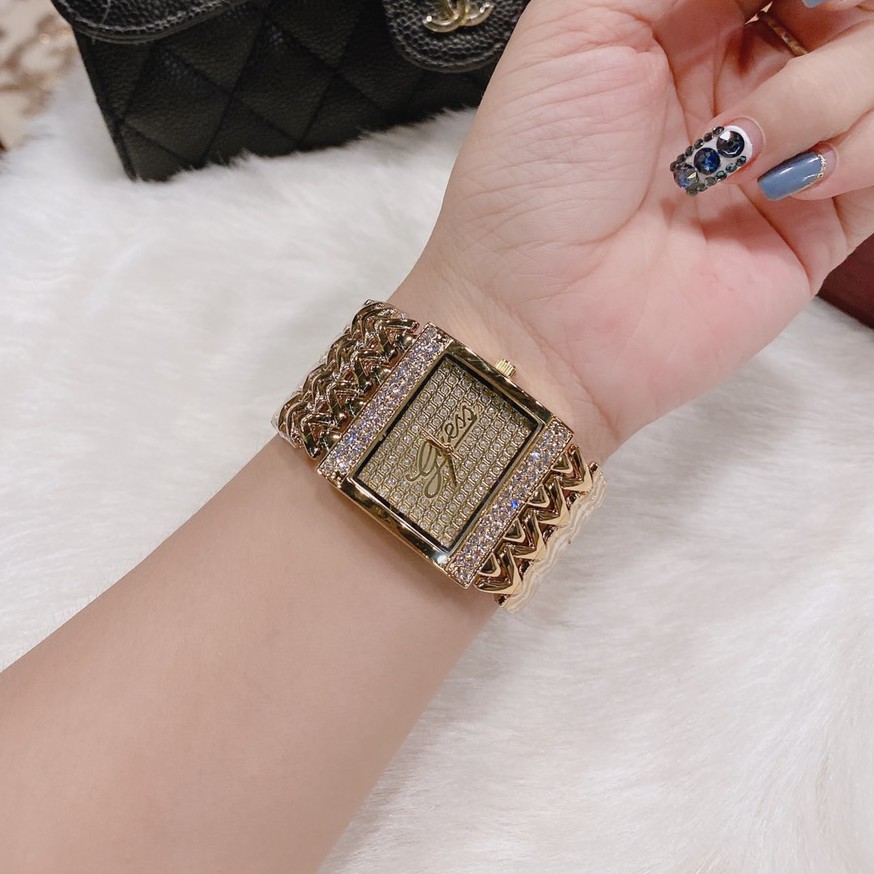 Đồng hồ nữ Guess, dây thép không gỉ, mặt full đá, full box, thẻ bảo hành 12 tháng - Dongho.nu.guess | BigBuy360 - bigbuy360.vn