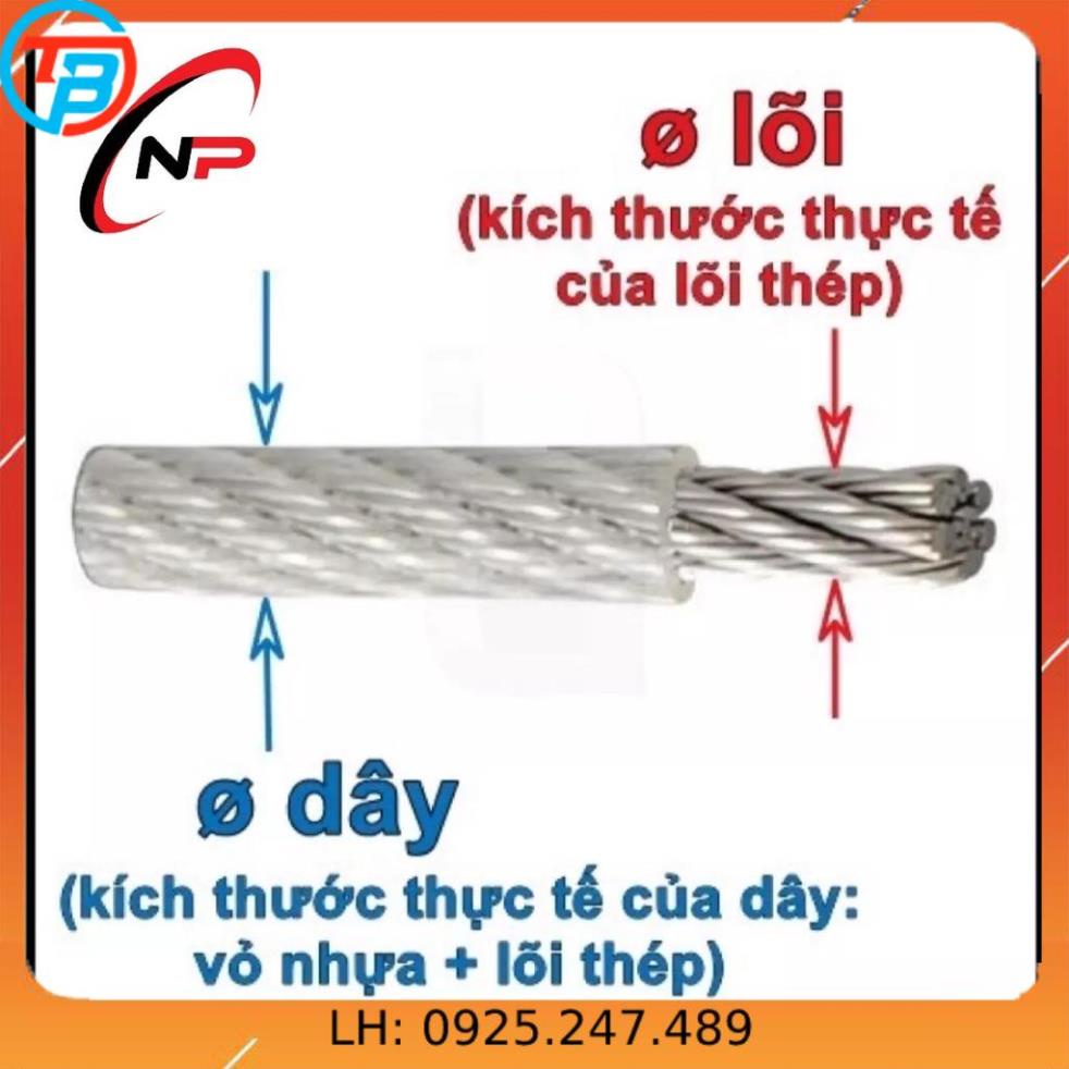 Cáp Khóa 10mm bấm đầu Cốt sẵn.Khóa xe máy,xe đạp,vật dụng gia đình.