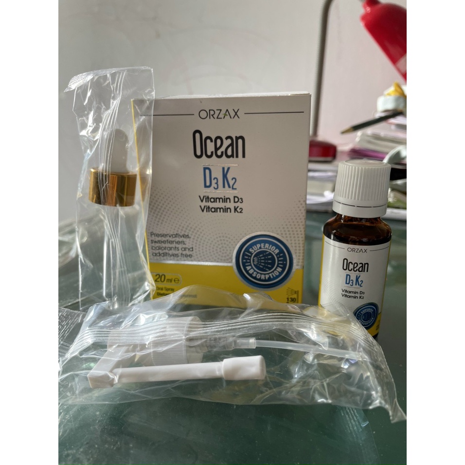 VITAMIN D3K2 OCEAN ORZAX DẠNG XỊT/NHỎ GIỌT NHẬP KHẨU CHÂU ÂU