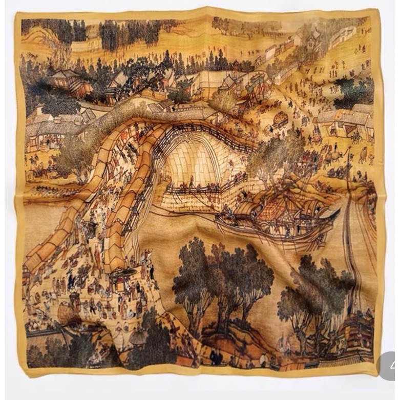 Khăn choàng lụa thanh lịch size 90x90cm - Khăn turban