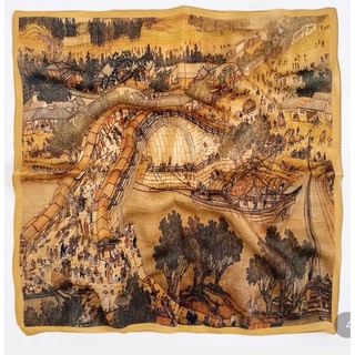 Khăn choàng lụa thanh lịch size 90x90cm - Khăn turban