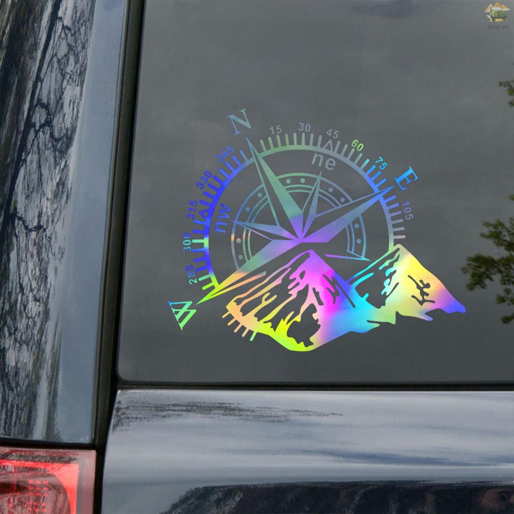 Đề Can Vinyl Hình La Bàn Gắn Thân Xe Hơi Chống Nước Trang Trí Xe Jeep Wrangler SUV