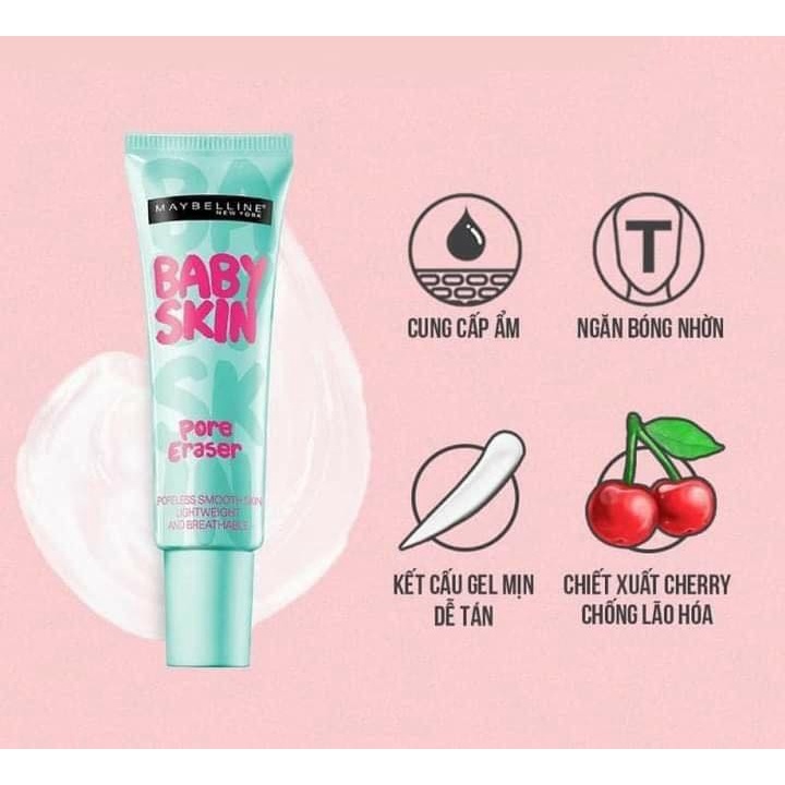 Kem Lót Che Lỗ Chân Lông Maybelline Baby Skin Pore Eraser 22ml