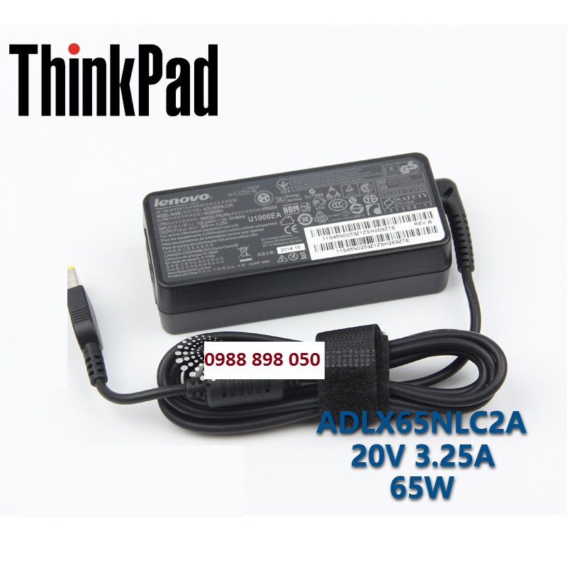 BỘ SẠC LAPTOP LENOVO THINKPAD X240 G500 20V3.25A BỘ SẠC MÁY TÍNH 65W