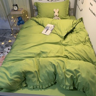 Sét Chăn Ga Gối COTTON TC  4 Món Viền Bèo Siêu Cấp (LYTOET199)