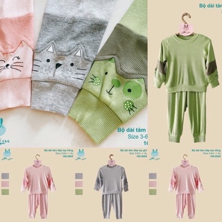 Bộ dài tay len tăm đáp tay
