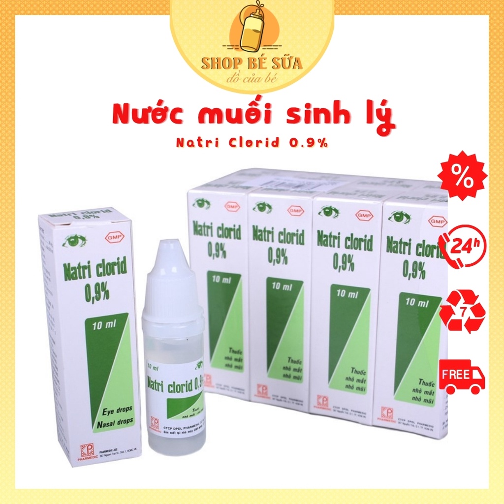 Nước Muối Sinh Lý NaCl 0,9% - Nhỏ Mắt Nhỏ Mũi Cho Cả Nhà