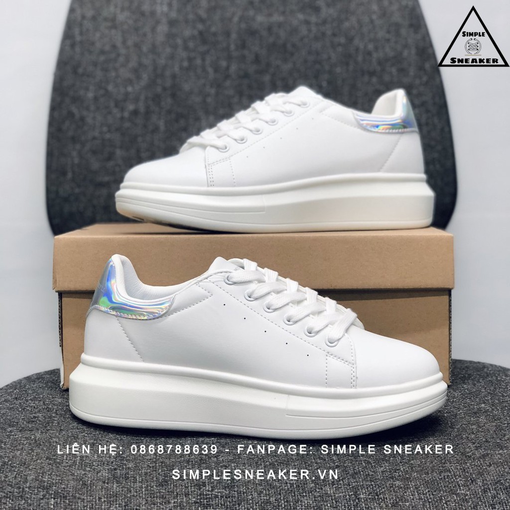 Giày Domba Sneaker Thể Thao Nữ FREESHIP Domba High Point Gót Hologram Chính Hãng- Giày Domba Hàn Quốc- Simple Sneaker