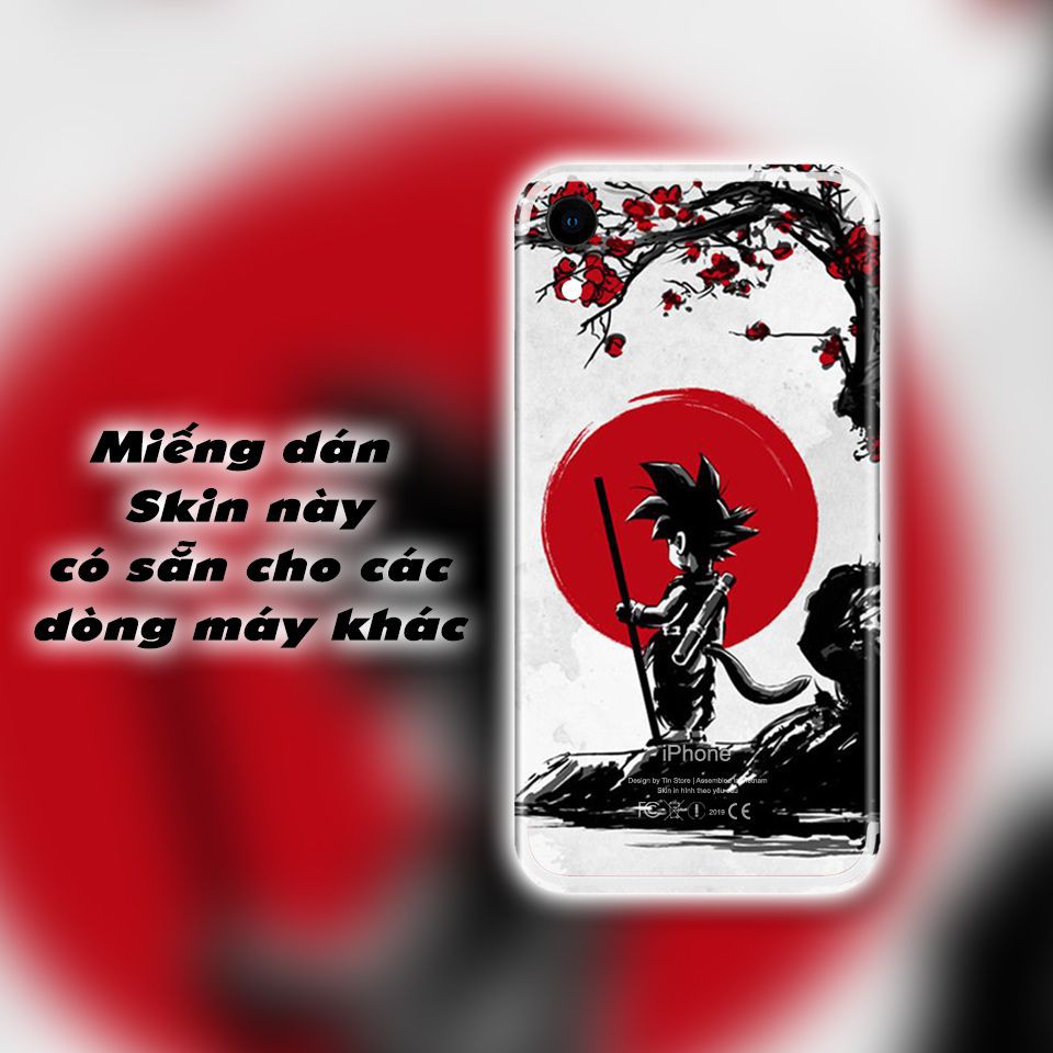 Miếng dán skin hình Songoku Dragon Ball cho iPhone (Mã: 7vnr032)