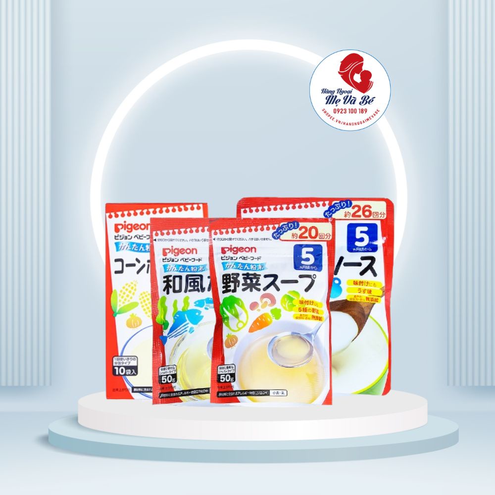Bột Nước dùng hữu cơ DASHI PIGEON cho bé, bột dashi Pigeon Nhật Bản