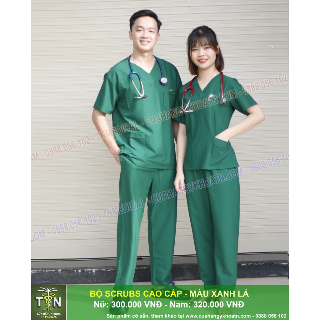 Bộ Scrubs Bác Sĩ Vải Cao Cấp - Thương hiệu TN Medical