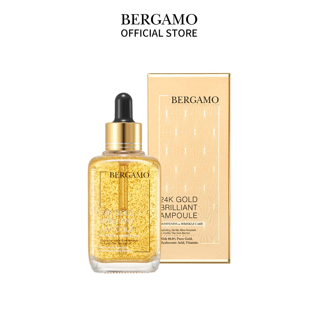 Tinh chất vàng Bergamo 24K Gold Vita Brilliant Ampoule 90ml chăm sóc da mặt