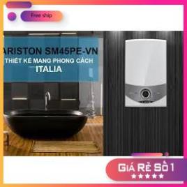 Máy nước nóng trực tiếp có bơm ARISTON SM45PE-SBS VN,bình nước nóng Bảo hành 2 năm