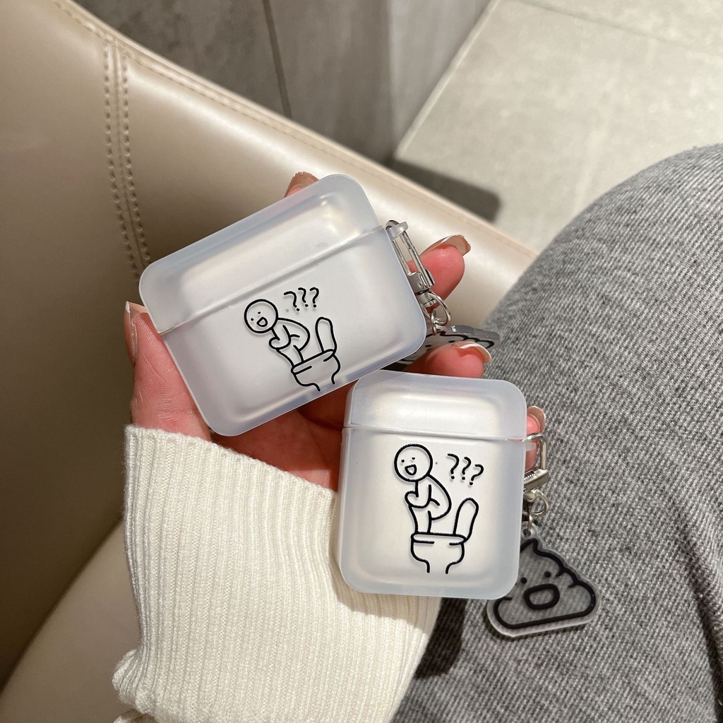 Vỏ case ốp bảo vệ airpods 1 2 3 pro cạnh vuông