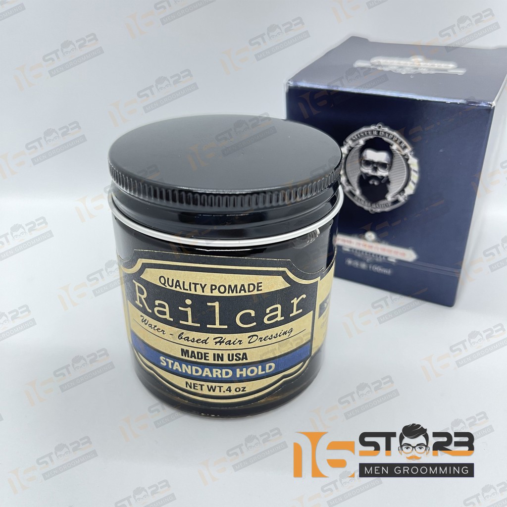 Sáp vuốt tóc Railcar Quality Pomade 100gr tạo kiểu giữ nếp cho tóc. HÀNG CHÍNH HÃNG