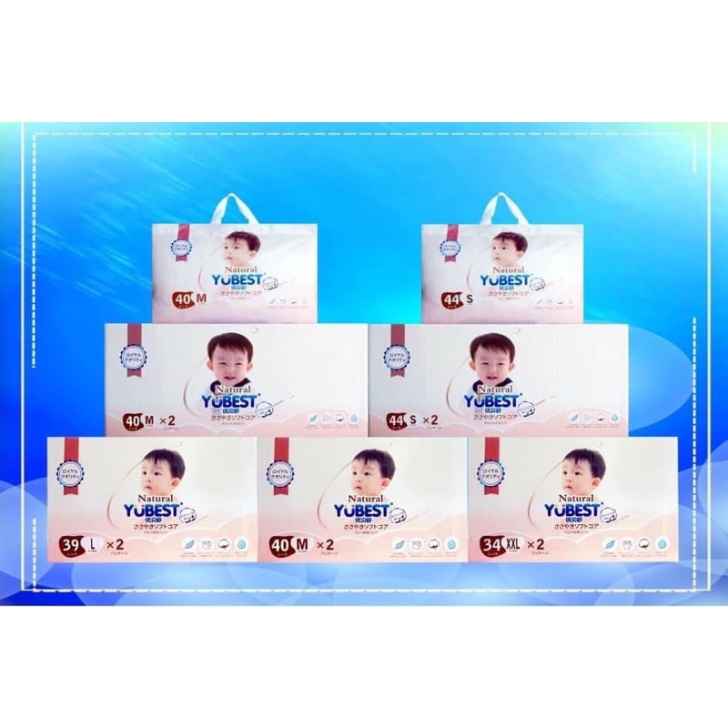Tã/ Bỉm Quần/ Dán Youbest natures Size S88, M80, L78, XL72 ,XXL66