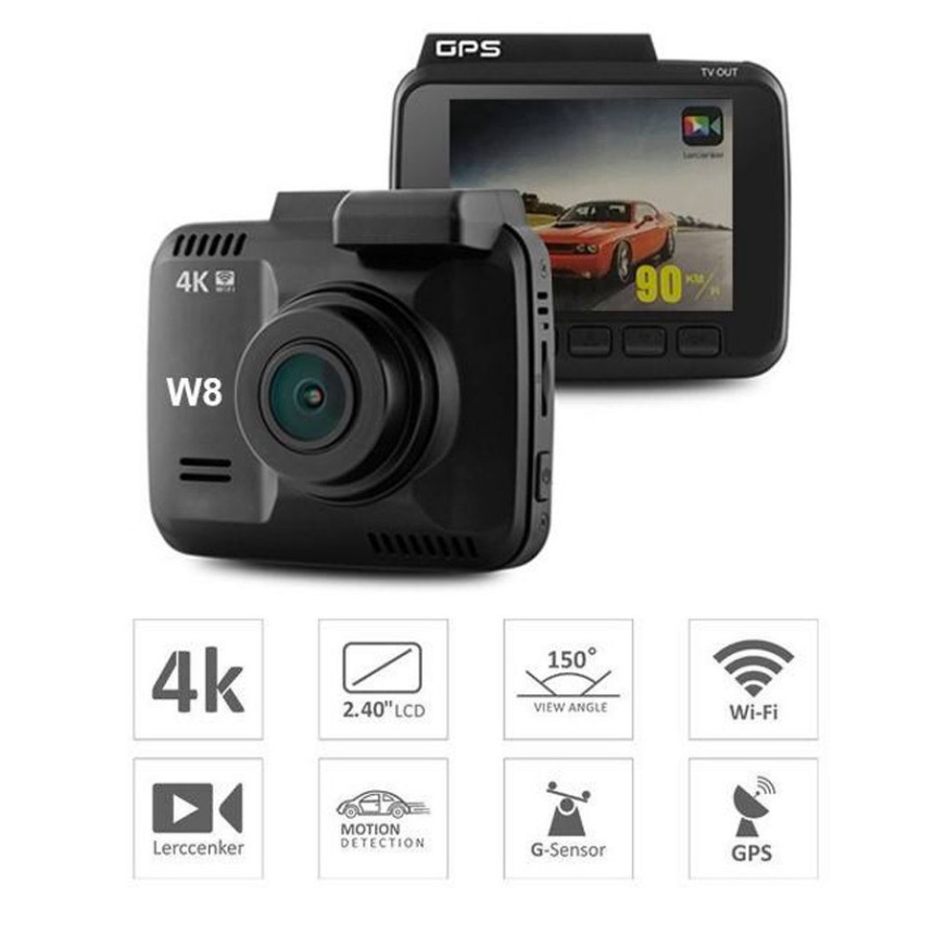 (Xe) Camera Hành Trình W8 Carcam Wifi GPS 4K ..