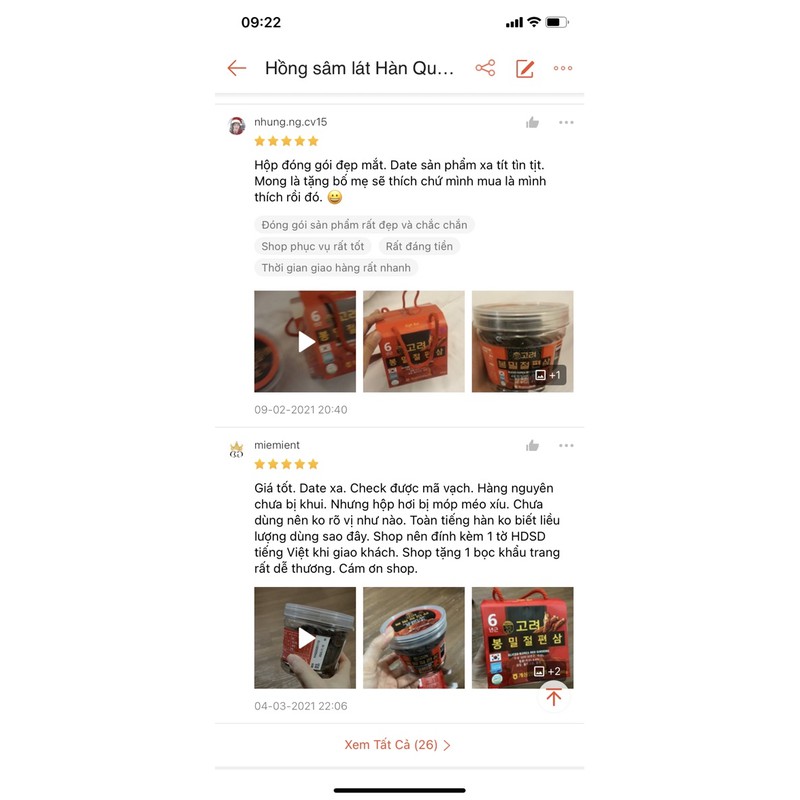 Hồng Sâm Lát SamBok 6 năm tẩm mật ong Hàn Quốc hộp 200gr ( Date 2023 ) | BigBuy360 - bigbuy360.vn