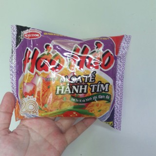 4 gói Mì gói Hảo Hảo Sa tế Hành tím, mì ăn liền Sa tế