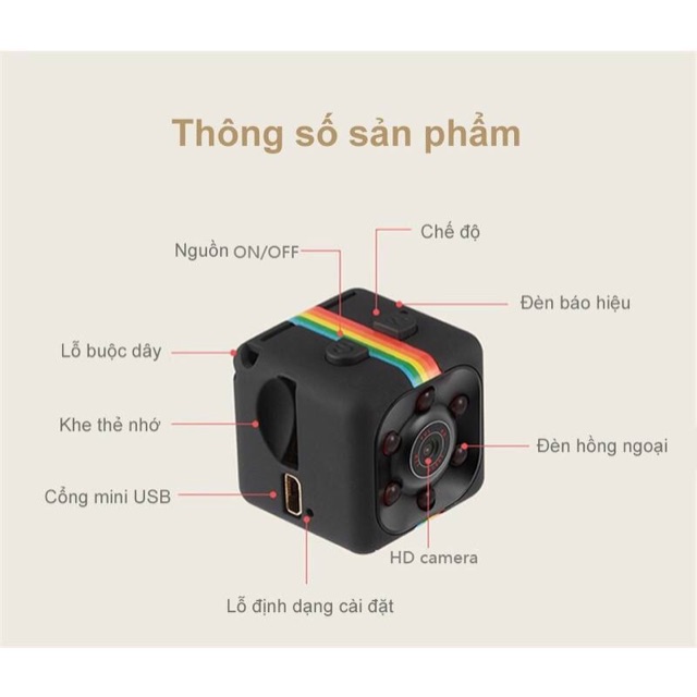 Camera mini siêu nhỏ  Sport HD Sq11