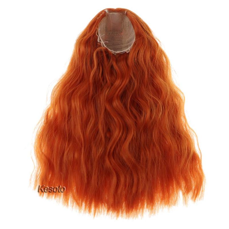 Tóc Giả Xoăn Màu Nâu Cho Búp Bê Tỉ Lệ 1 / 4