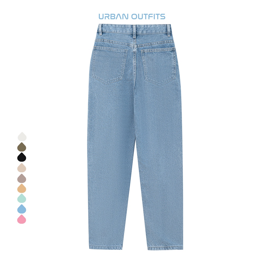 Quần Baggy Jean Nữ URBAN OUTFITS QJR112 Nhiều Màu Dáng Regular 60-66cm