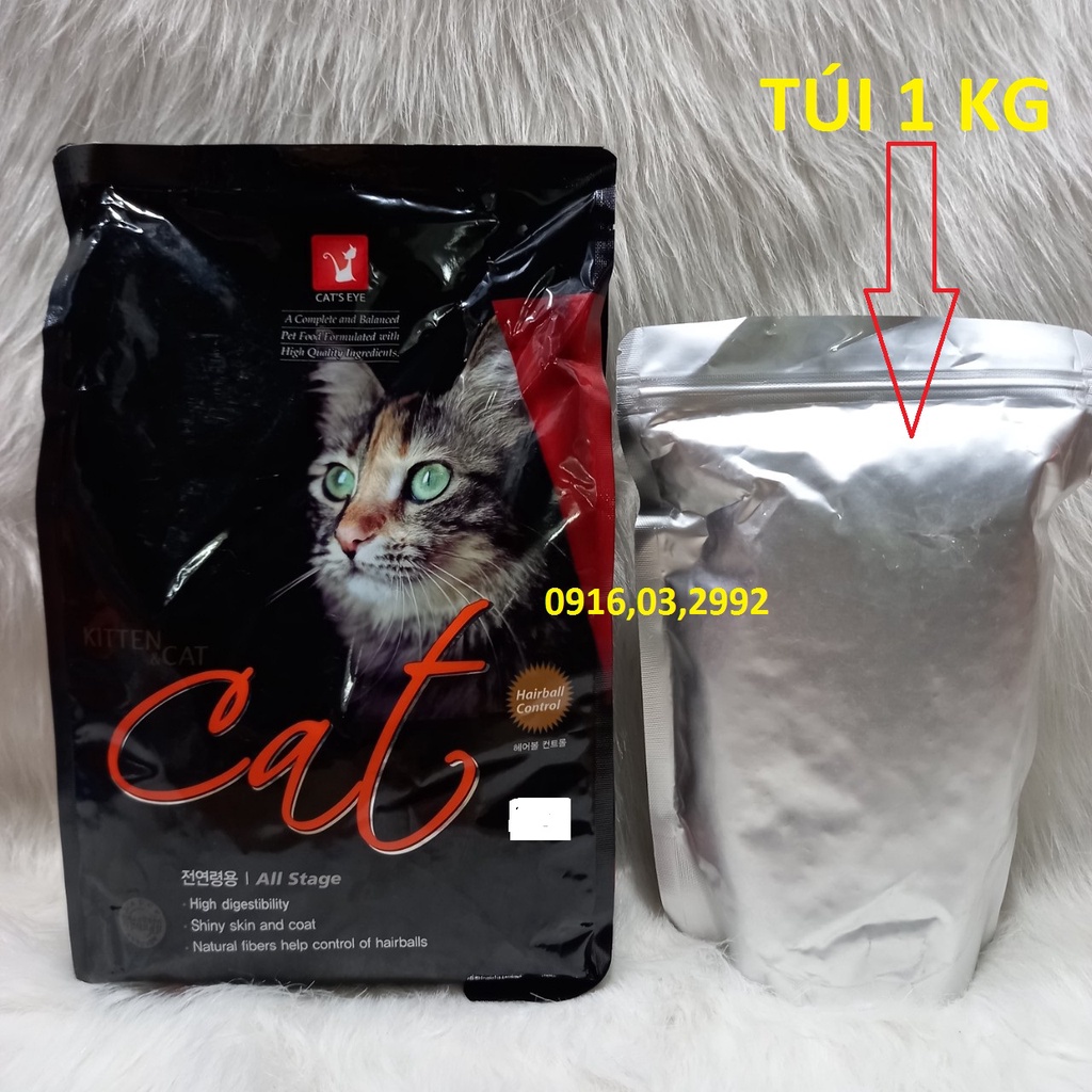 Thức ăn cho mèo Cateye 1kg thức ăn hạt khô