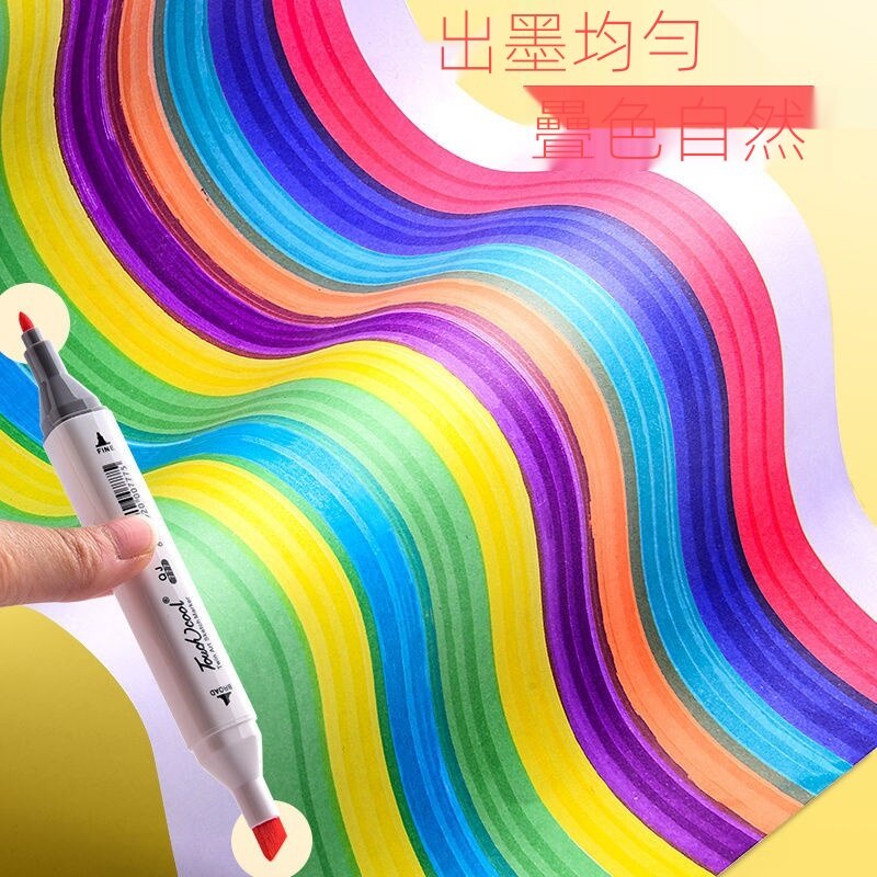 Bút Lông Hai Đầu 24/36/48/60/80/480 Màu Sắc Xinh Xắn Cho Bé