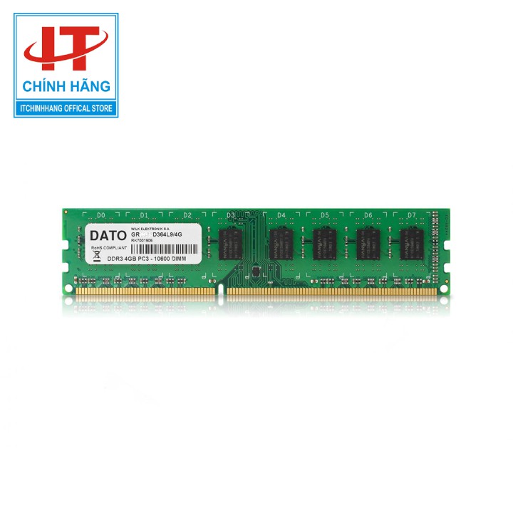 Bộ nhớ Ram DDR3 Dato 4GB (1600)- Lựa chọn nâng cấp máy tính