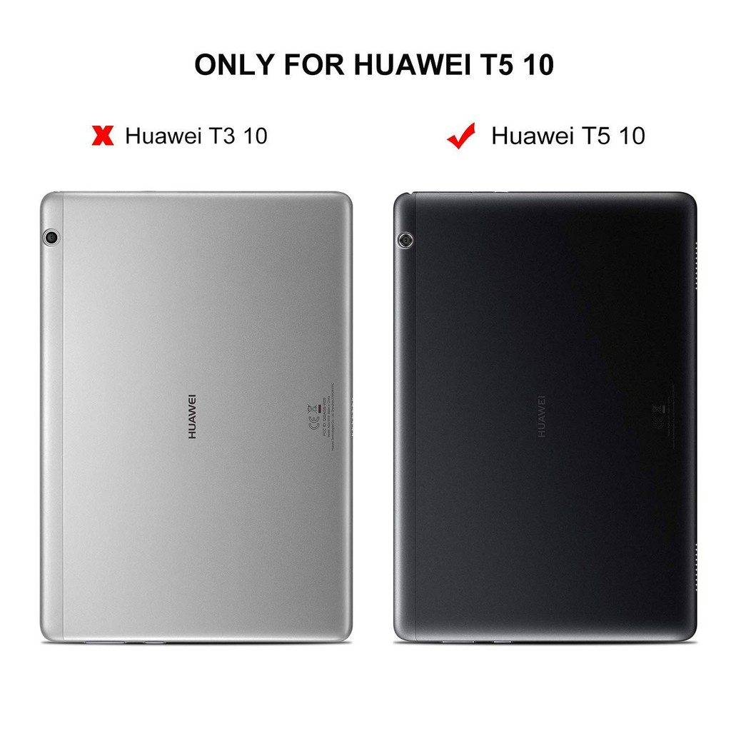 Bao da điện thoại nắp lật chống nước/sốc dành cho Huawei MediaPad T5 10 10.1 inch 2018