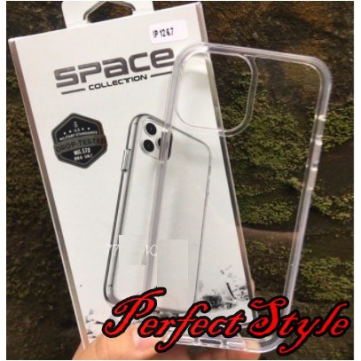 Ốp lưng Space Meka viền dẻo iPhone 1 2/ 12 Pro / 12 Pro max / 11 / 11 Pro max / x / xs / xs max chống sốc không ố màu