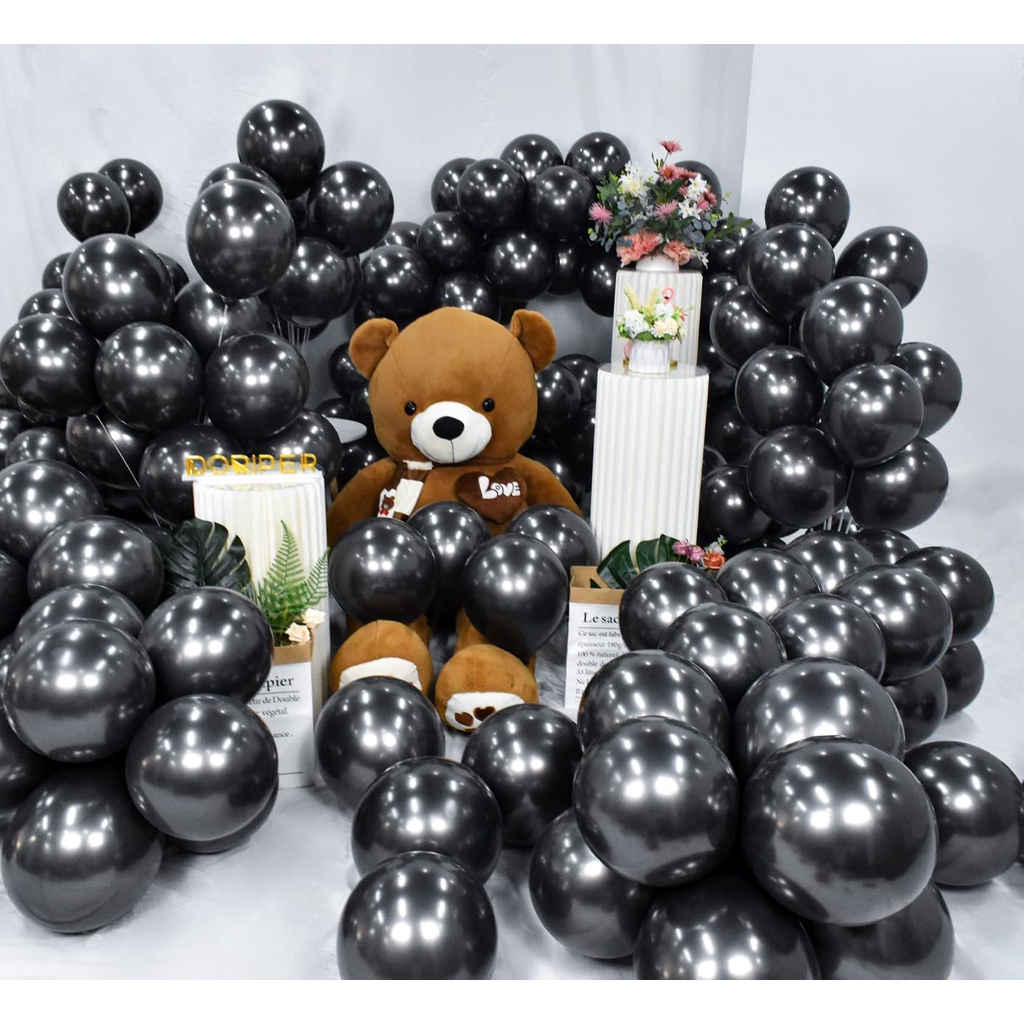 10 Bong Bóng 10 INCH Bằng Latex Mạ Chrome Trang Trí Tiệc Sinh Nhật