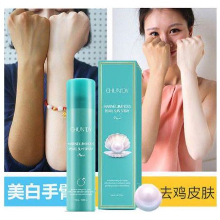 Xịt chống nắng dưỡng trắng da ngọc trai Chun’dy | BigBuy360 - bigbuy360.vn