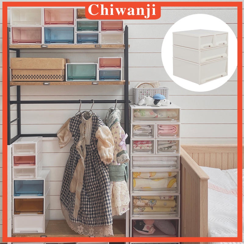 Set 4 Hộp Ngăn Kéo Đựng Mô Hình Trang Trí Phòng Tỉ Lệ 1: 6