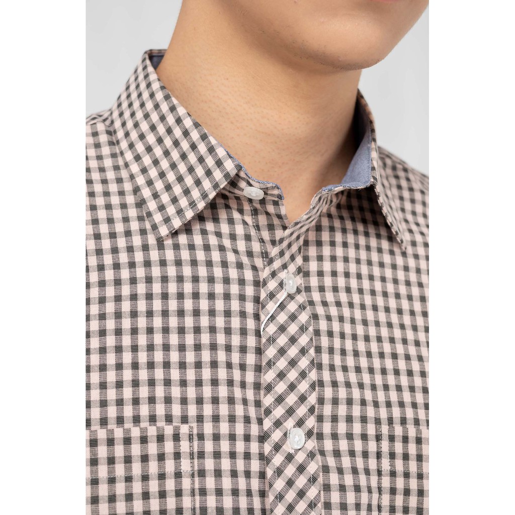 Áo sơ mi nam Yody kẻ phối trẻ trung năng động SMM3029 | BigBuy360 - bigbuy360.vn